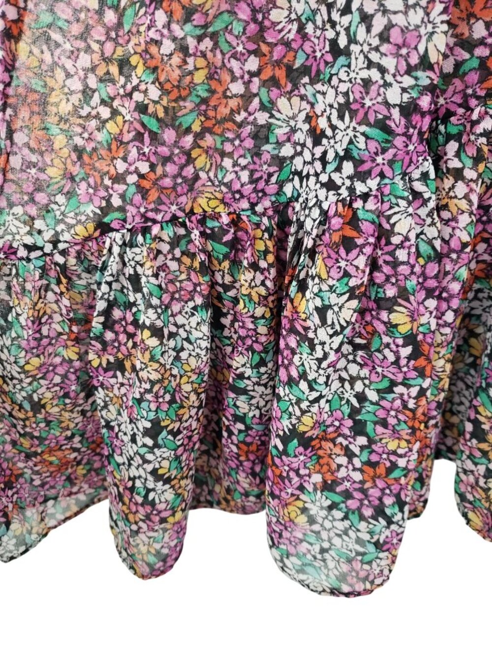 NWT Misa Los Angeles Rashida Smocked Floral Maxi Dress Nazirah Boho Whimsigoth - Picture 12 of 16